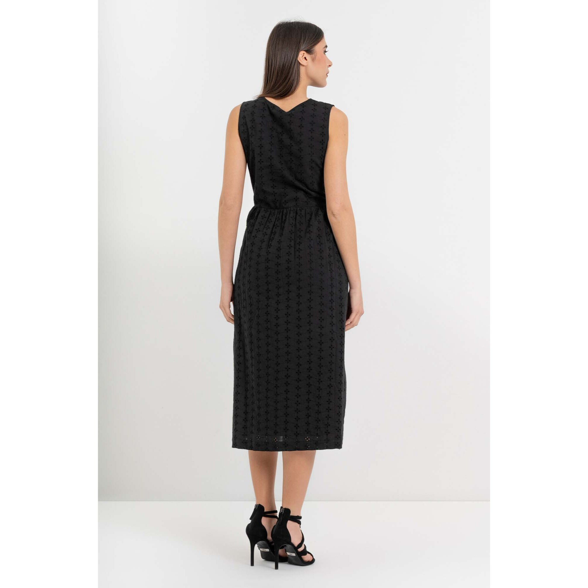 Kocca - Abito da donna in cotone senza maniche con scollo a V Donna