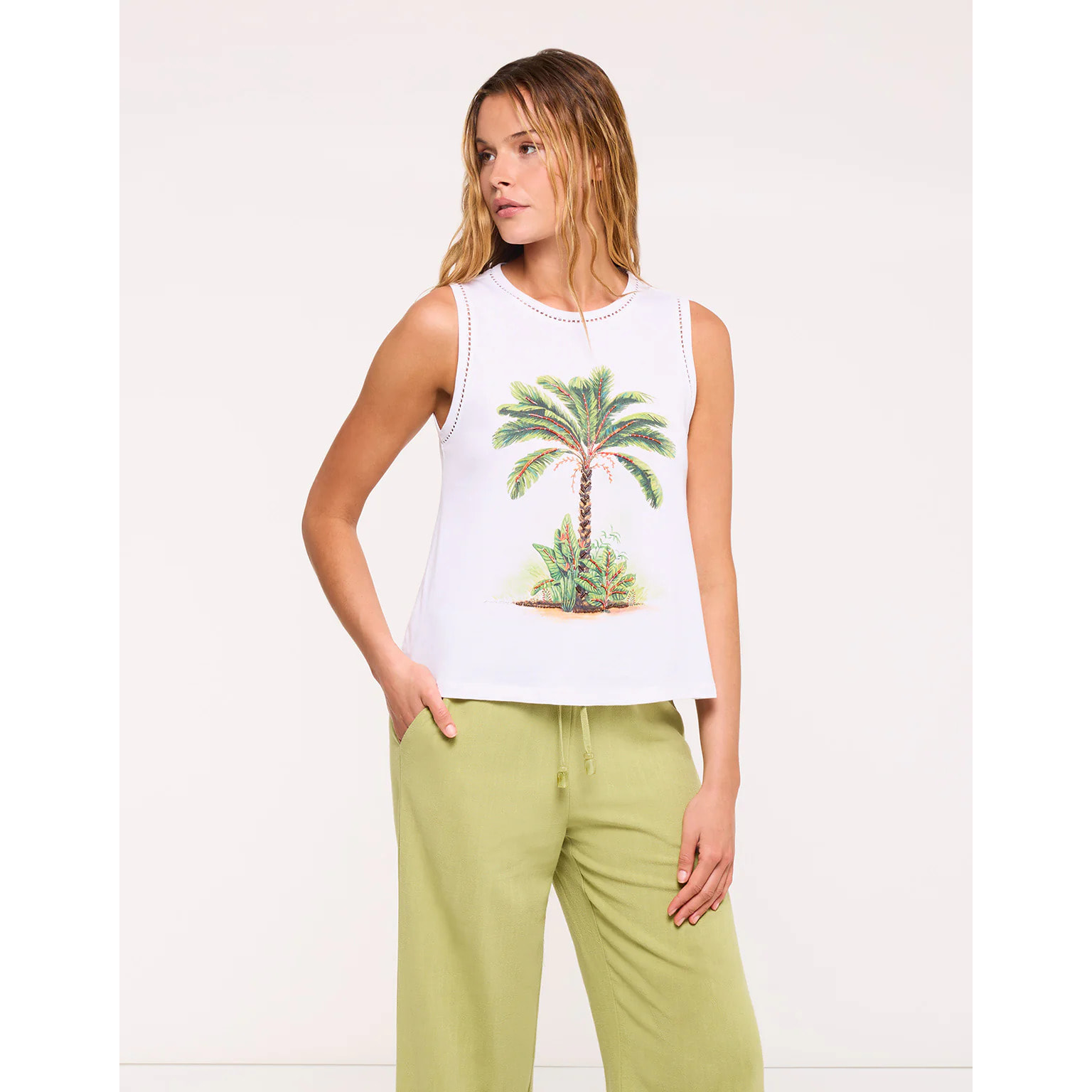 Camiseta Tirantes Blanco - Palmirio