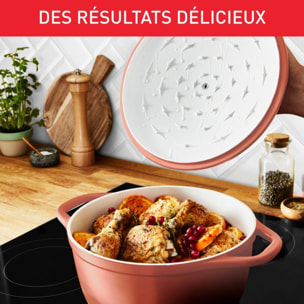 Cocotte TEFAL AIR SOFT LIGHT 24 cm Terra cotta
