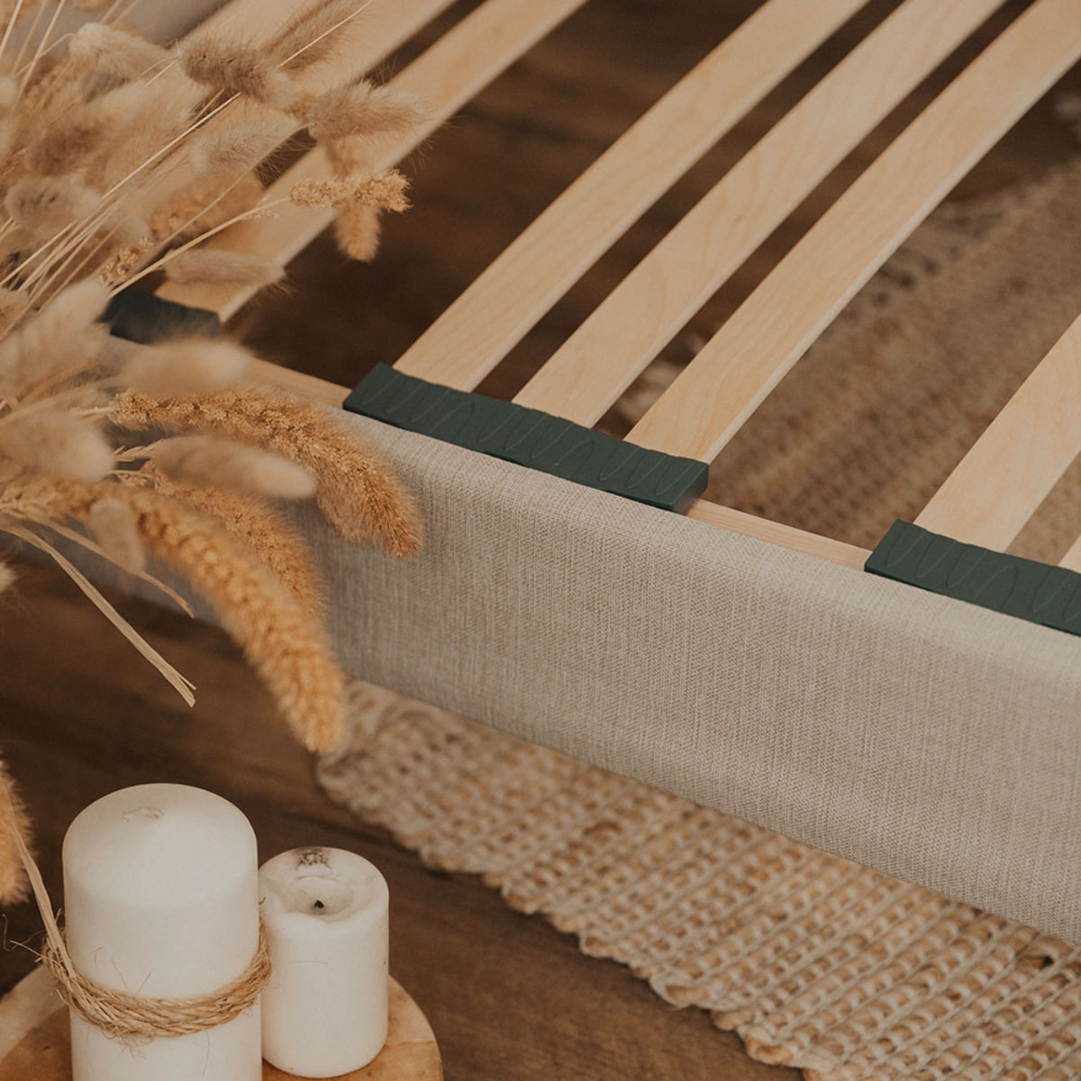Sommier en Kit Lino 2 places | Beige