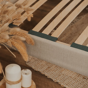 Sommier en Kit Lino 2 places | Beige