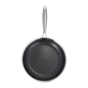 Poêle en inox avec fond triplex