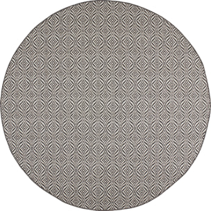 Moa- tapis d'extérieur noir à motif blanc