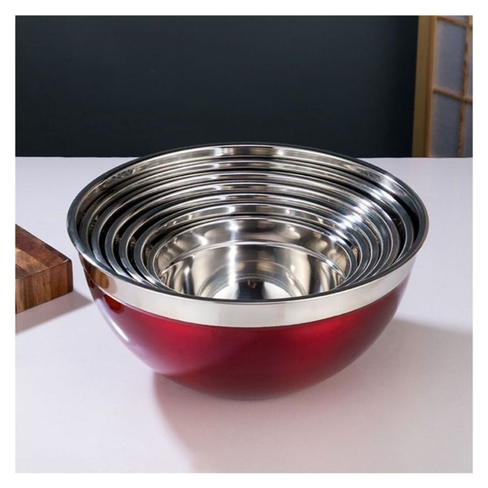 Ensemble de 5 bols avec couvercle en silicone Herzberg HG04074