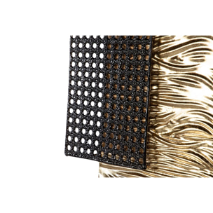 Adorno Pared Metal Dorado Negro 63x5x126 Cm