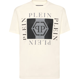PHILIPP PLEIN Camiseta de cuello redondo y manga corta HEXAGON