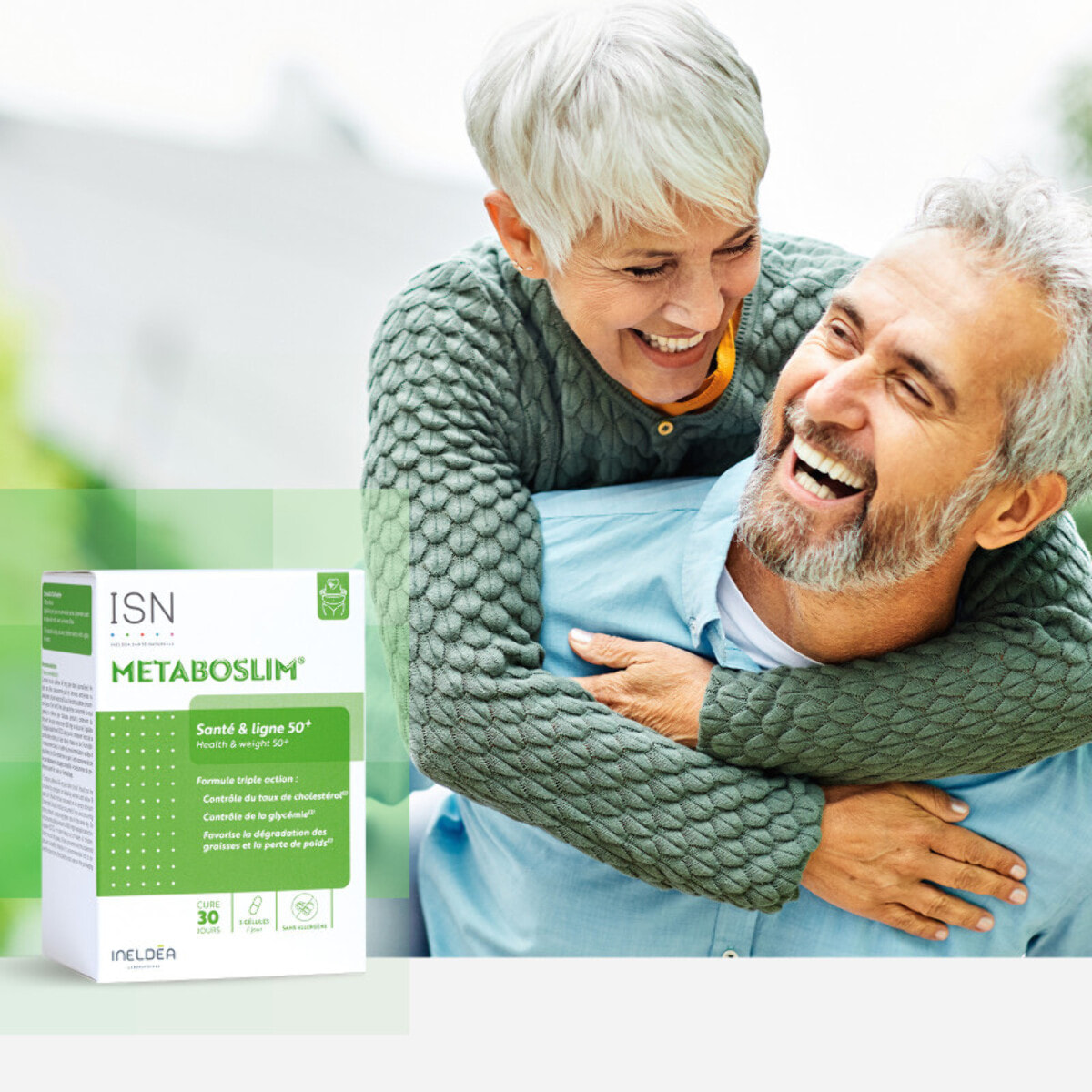 ISN - Metaboslim - Favorise la Perte de Poids - Participe au contrôle de la glycémie et du taux de cholestérol - Extrait de plantes synergisé - Action cliniquement prouvée - Sans Allergène - Cure 30 jours