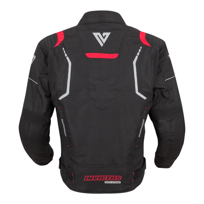 CHAQUETA DE MOTO INVICTUS ARES COLOR ROJO TALLA 2XL