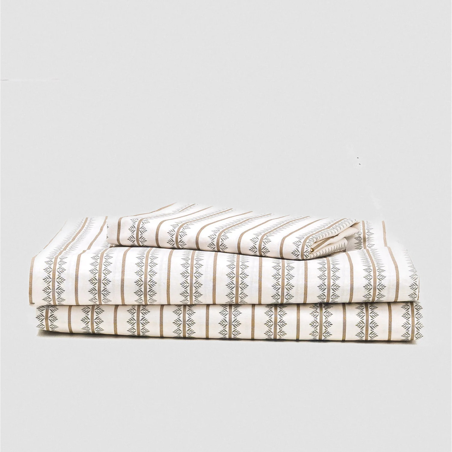 Set di lenzuola in cotone 100% alrubia verde secco
