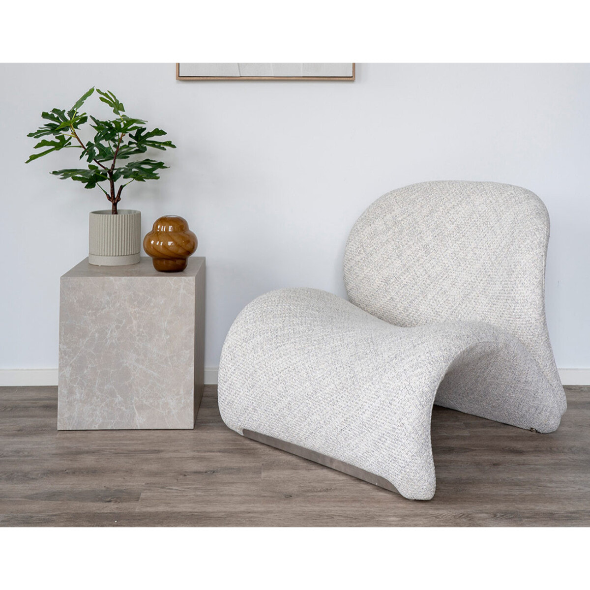 Mattia - fauteuil - en tissu - Sable