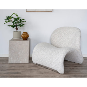 Mattia - fauteuil - en tissu - Sable