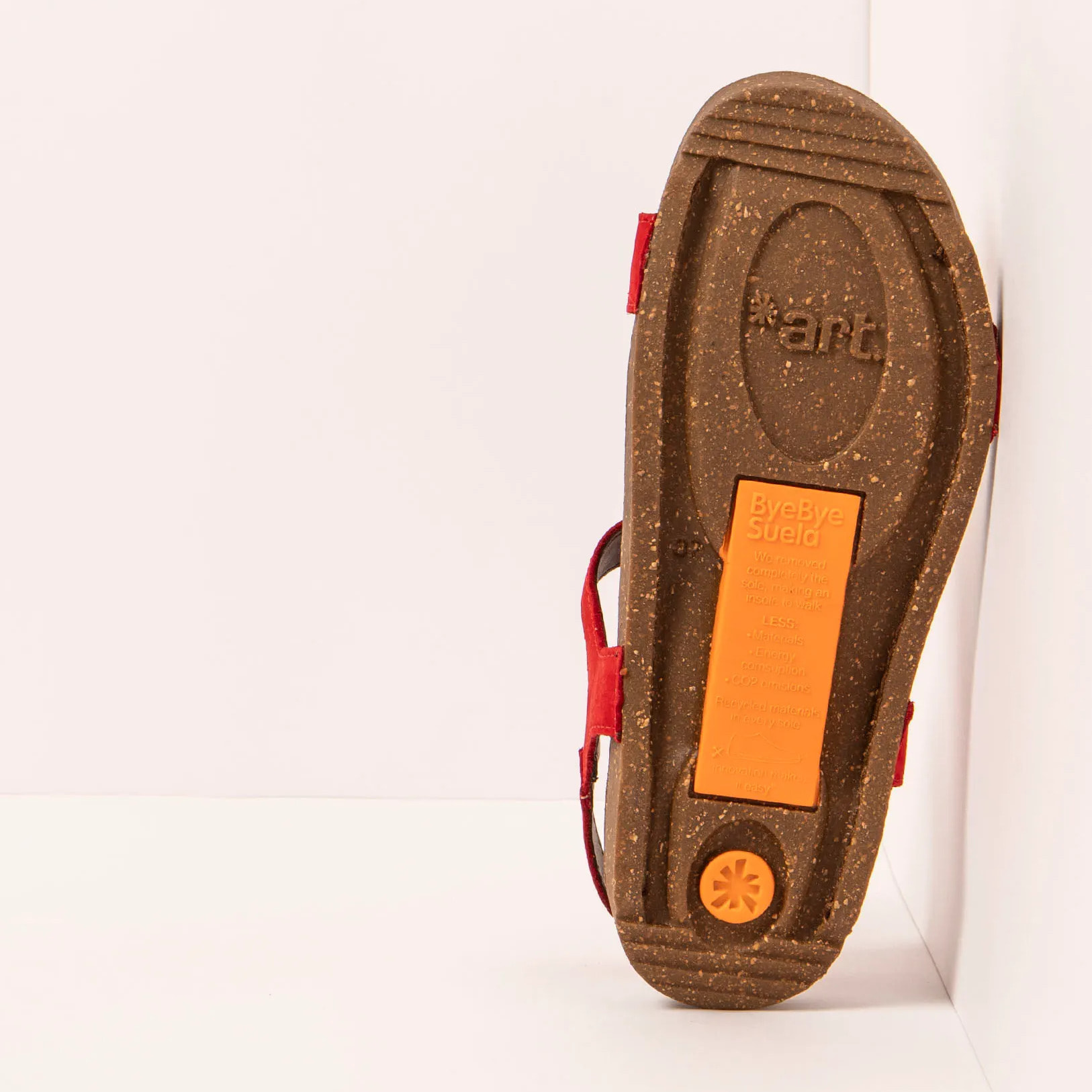 Sandalias 1119 NOBUCK RED/ I BREATHE color Red