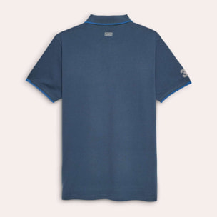 Polo MUNICH varsity lifestyle de algodón azul