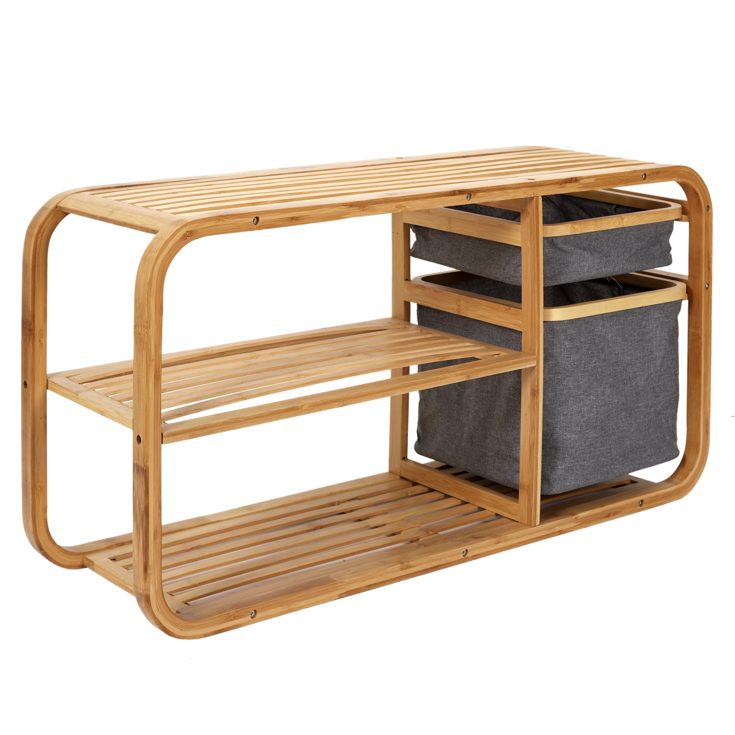 BANC RANGEMENT BAMBOU