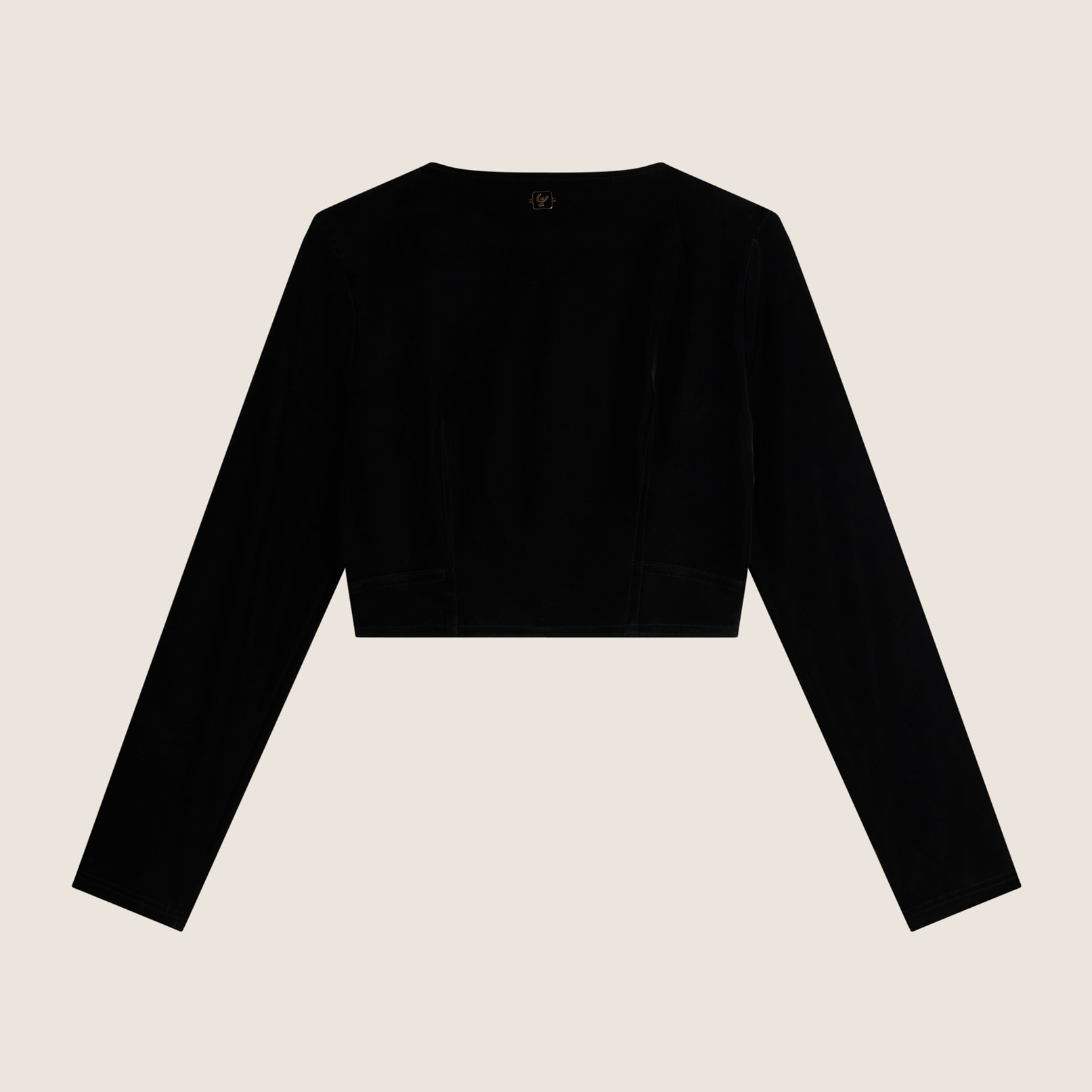 Giacca corta cropped da donna in tessuto tecnico