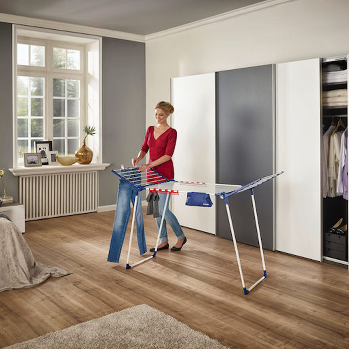 Pegasus 200 Solid Comfort séchoir sur pied,  87 x 167 x 66 cm  (81516)