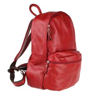 Chicca Borse Borsa Zaino Rosso