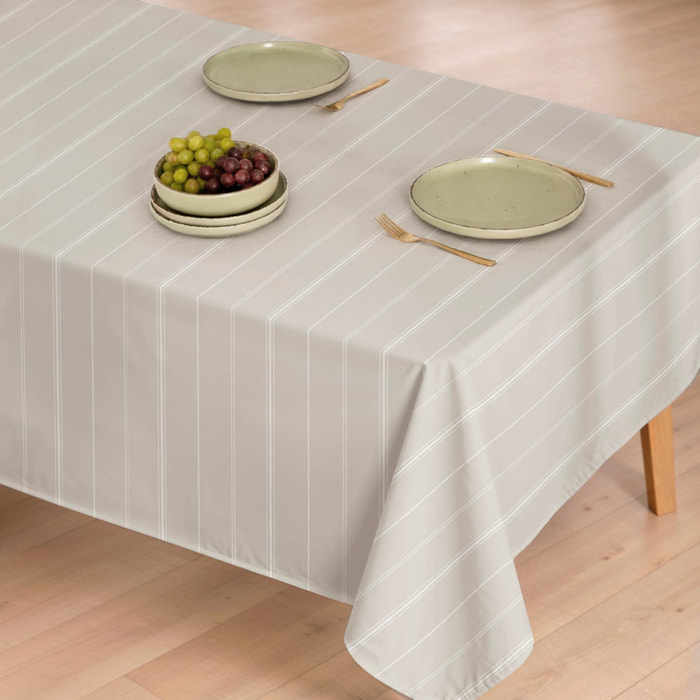 Mantel antimanchas SIRA BEIGE - 100% algodón