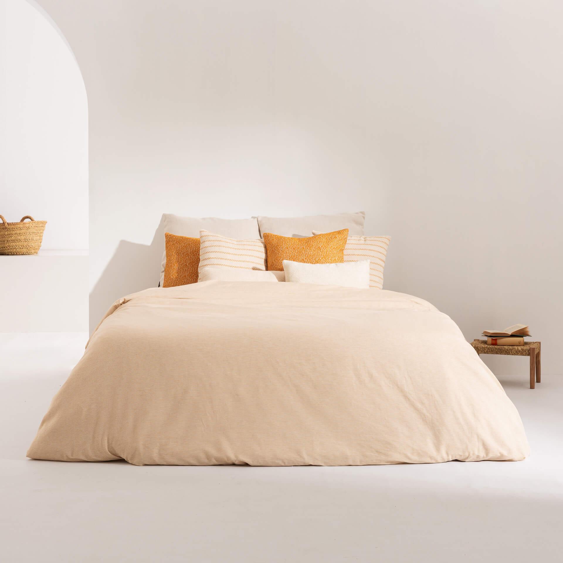 Housse de couette jacquard Jávea Petit Amber Gold