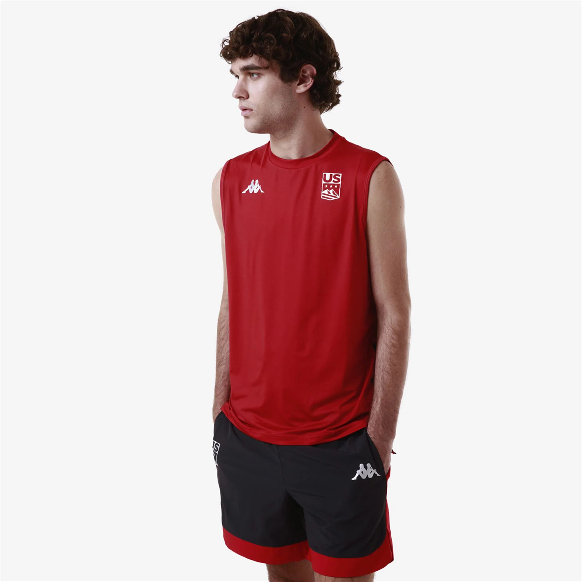 Kappa - T-Shirts & Top Uomo Rosso - Kombat Drideg Us