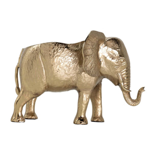 Champanera Elefante Aluminio Dorado 57x39x38 Cm