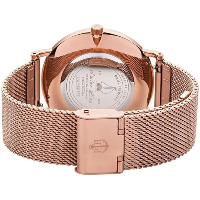 Reloj Paul Hewitt SA-R-ST-W-4S Unisex Analogico Cuarzo con Correa de Acero inoxidable