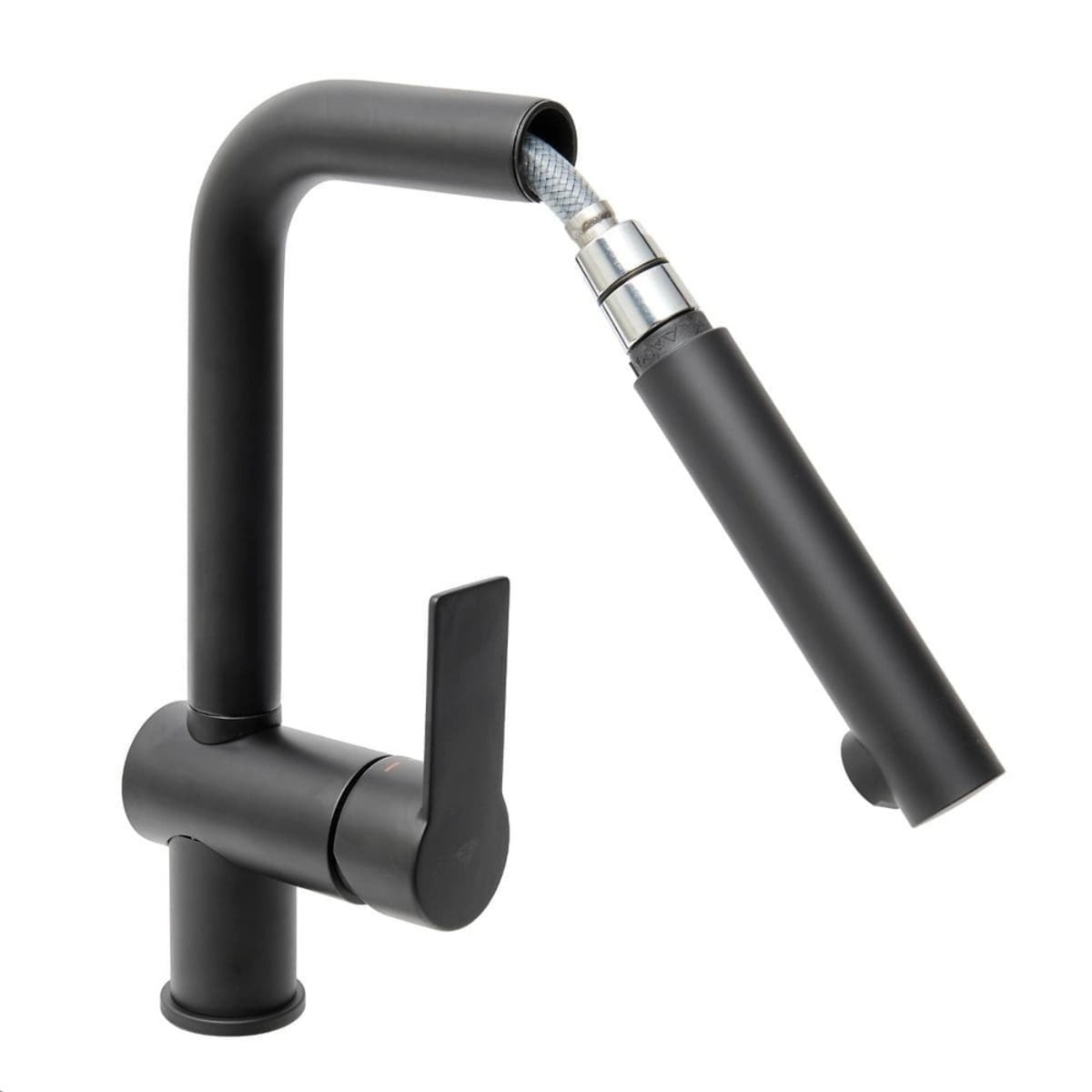 B-Way mitigeur de cuisine sur pied avec douchette extractible, noir mat (SATBSBW185)
