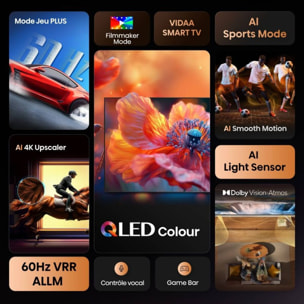 TV QLED HISENSE 55E7Q 2025 (139cm)