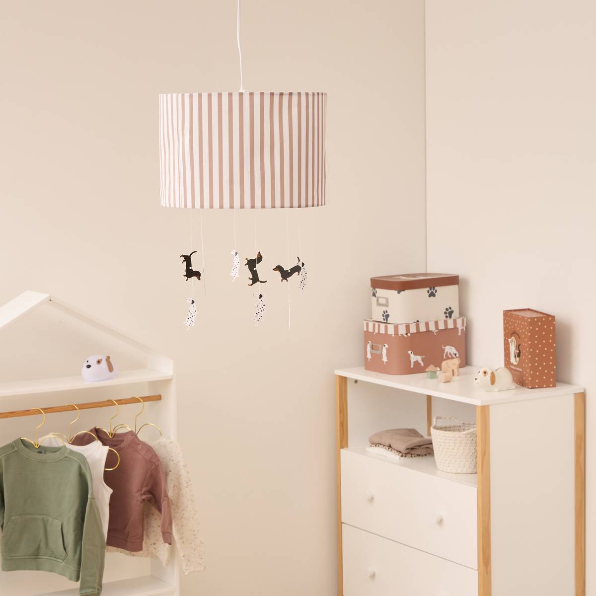 Suspension enfant Scott marron H40cm