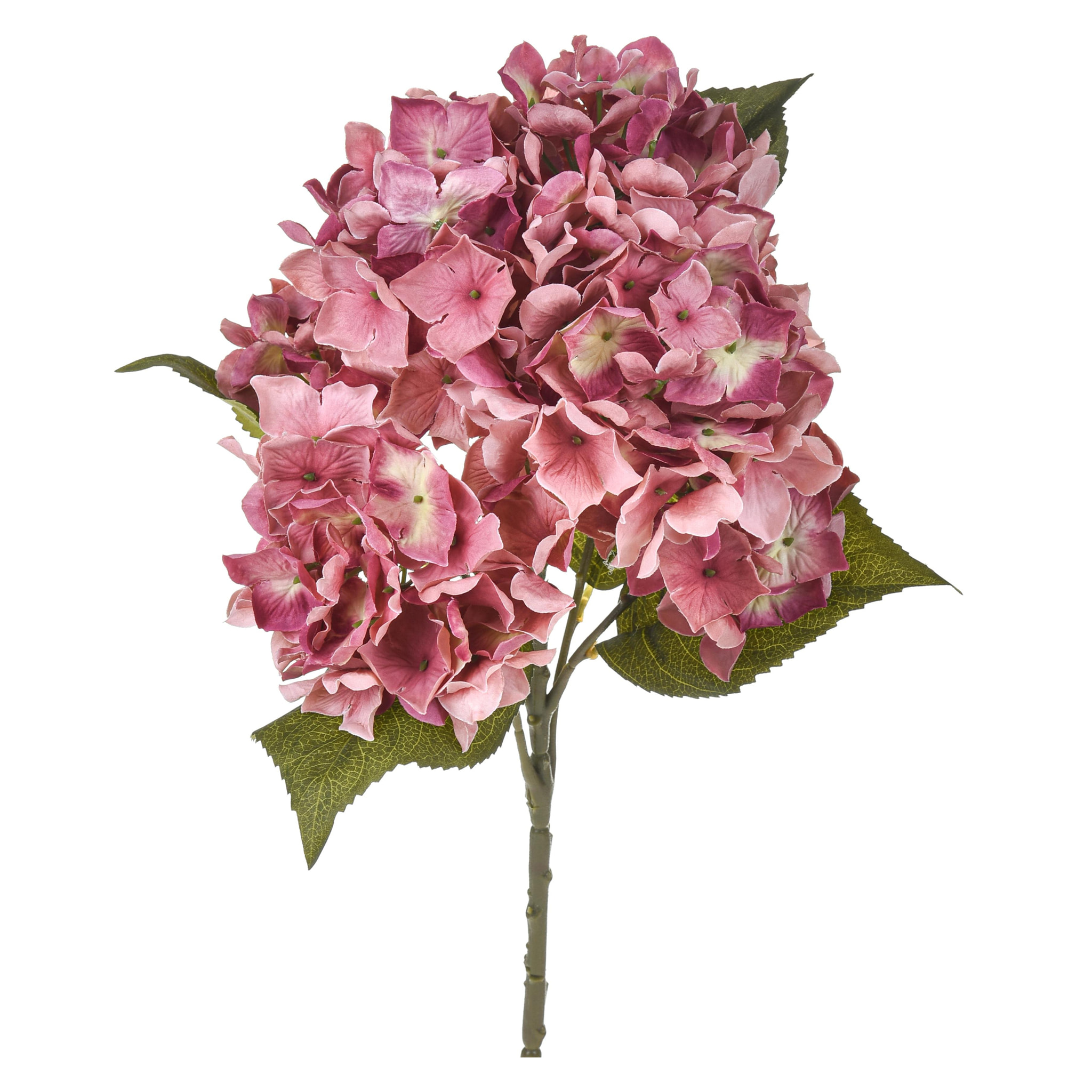 Ortensia Bush. Altezza 57 Cm - Pezzi 3 - 16X57X16cm - Colore: Rosa - Bianchi Dino - Fiori Artificiali