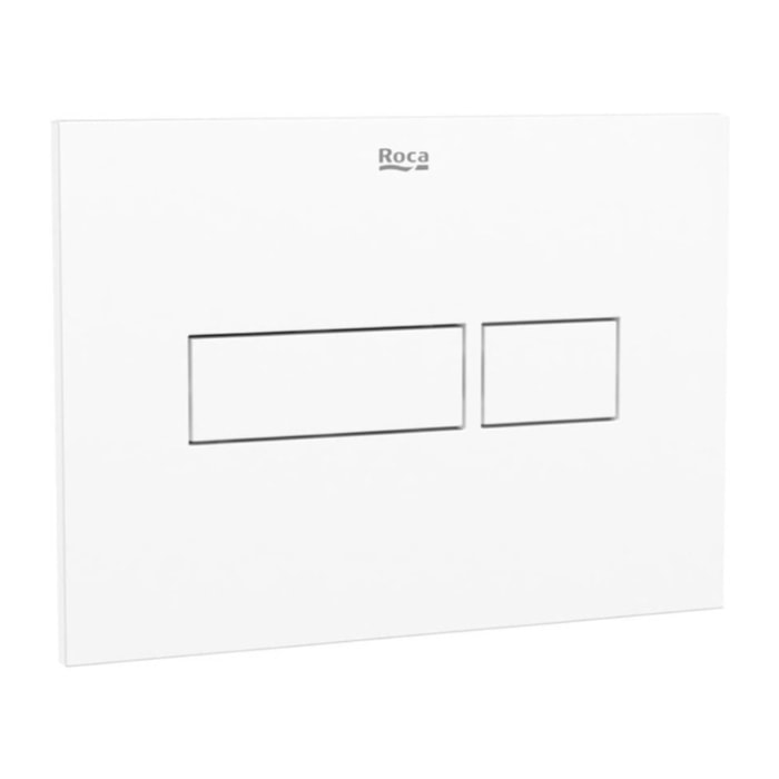 Plaque de commande double touche en plastique, blanc (A890220200)