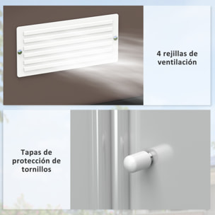 Caseta de Jardín Exterior 4,9 m² 277x195x192 cm Efecto Madera Cobertizo de Jardín Exterior con Puerta Corredera Techo Inclinado Base Refuerzo (Suelo NO Incluido) y 4 Ventanas Marrón