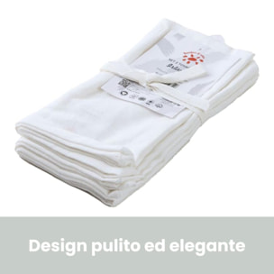 Intrecci – Set 6 tovaglioli in puro cotone 40x40 cm