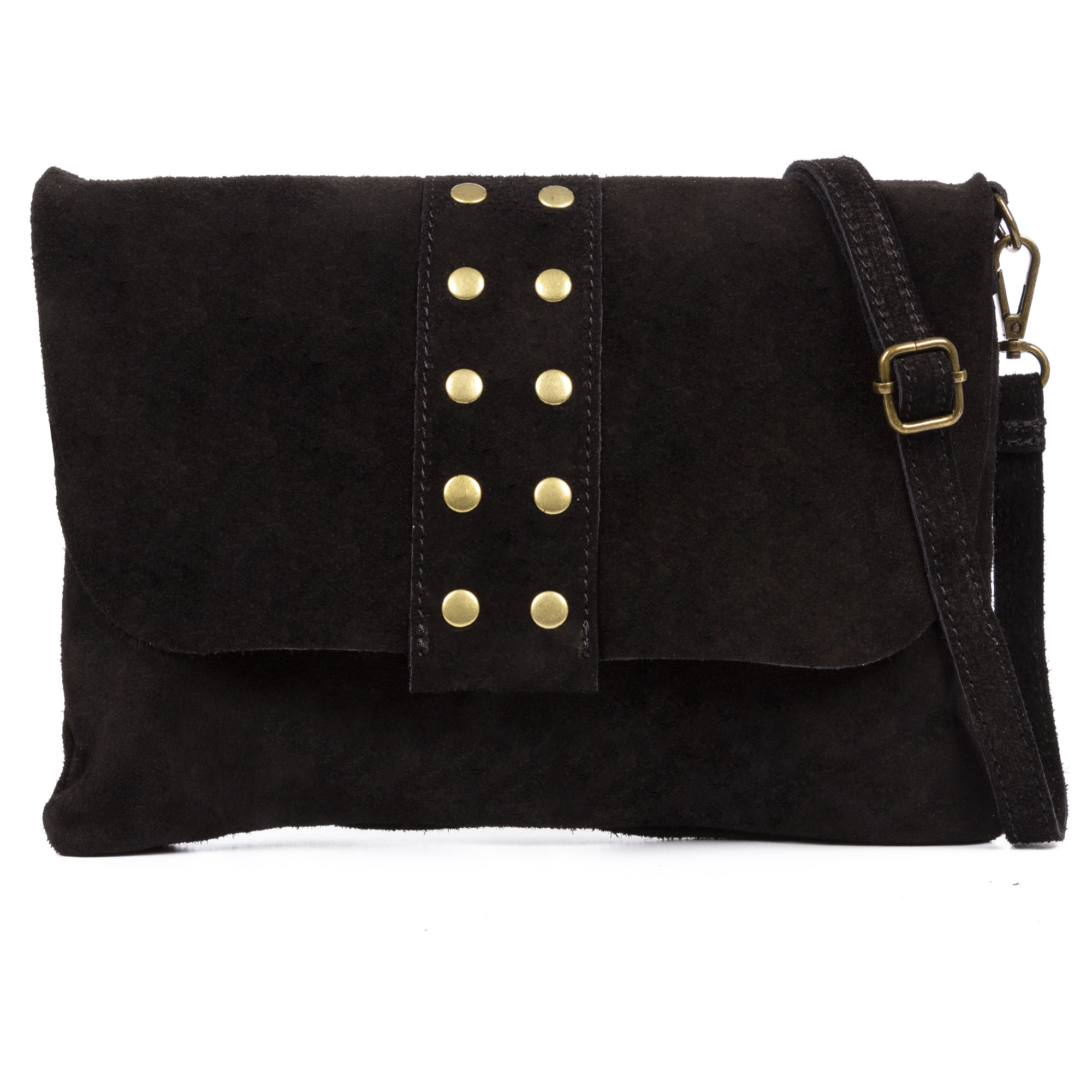 Alpette borsa a tracolla donna. Pelle autentica Nabuk.