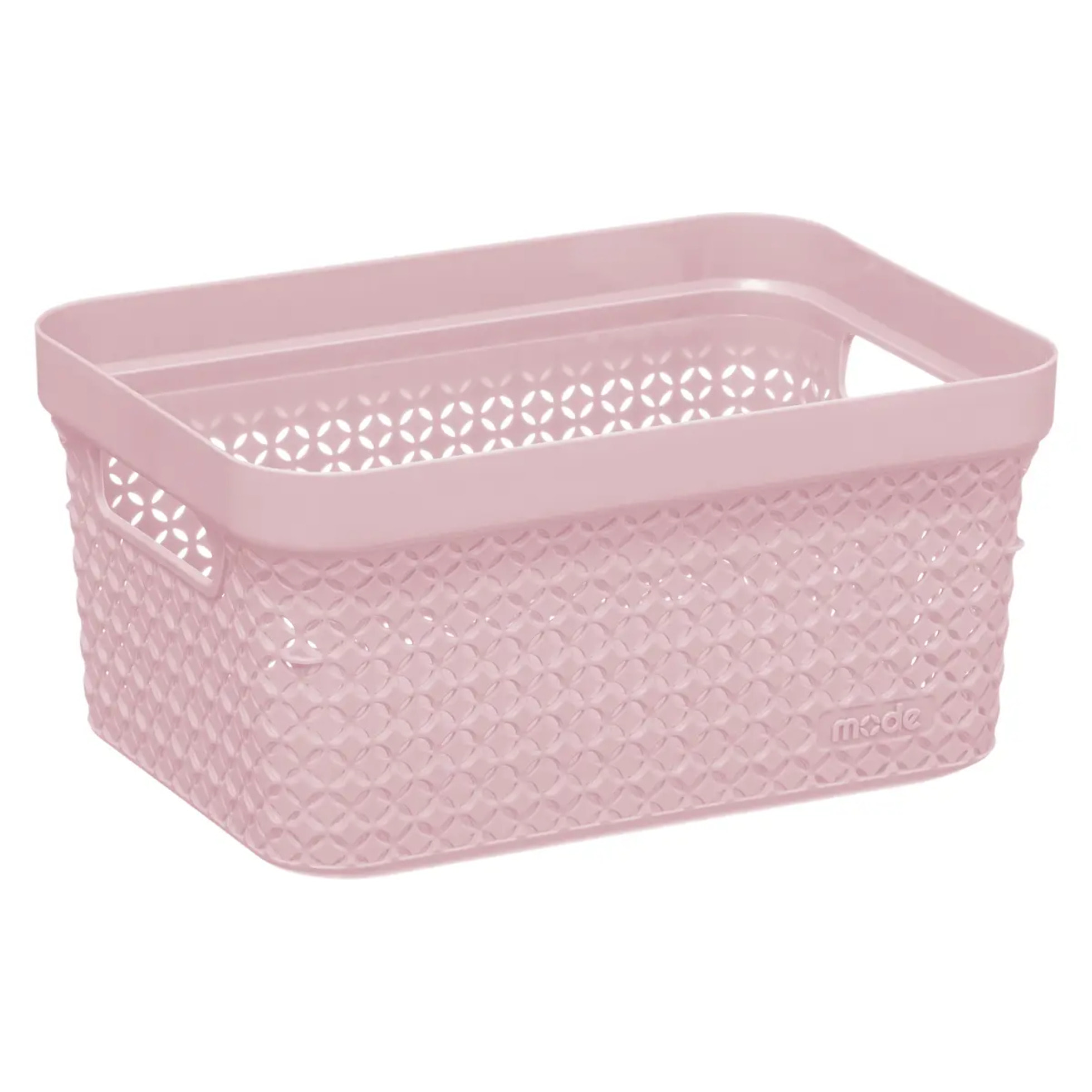 Panier en plastique 17L Rose Scandi