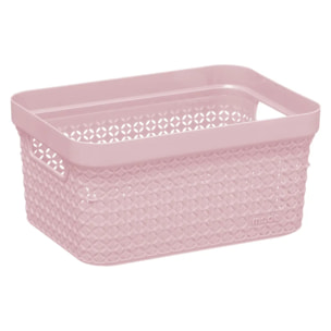 Panier en plastique 17L Rose Scandi