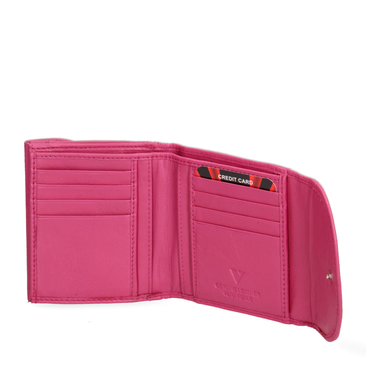 Portafoglio Unisex in Vera Pelle Prodotto Fashion 10x9x2,5 cm