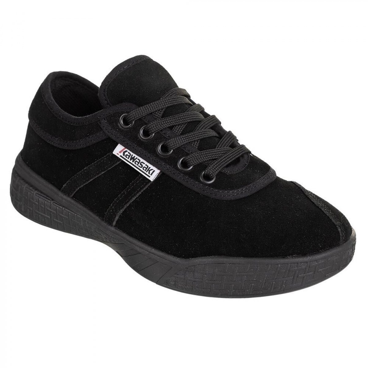 KAWASAKI Leap Suede Shoe K204414 1001S Black Solid