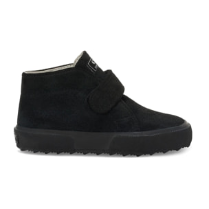 Superga - Botines Niño Negro - 2173 Kids Strap Suede
