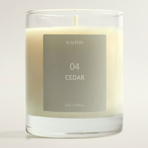 Vela aromática 200gr aroma cedro scalpers
