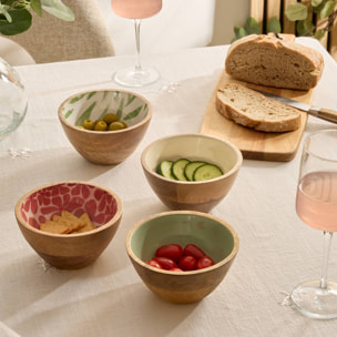 Coupelle Inaya D13cm terracotta et manguier