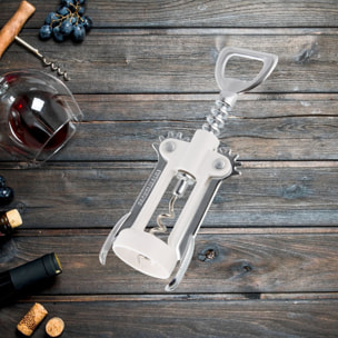 Tire-bouchon à levier blanc avec décapsuleur Fackelmann Bar Concept