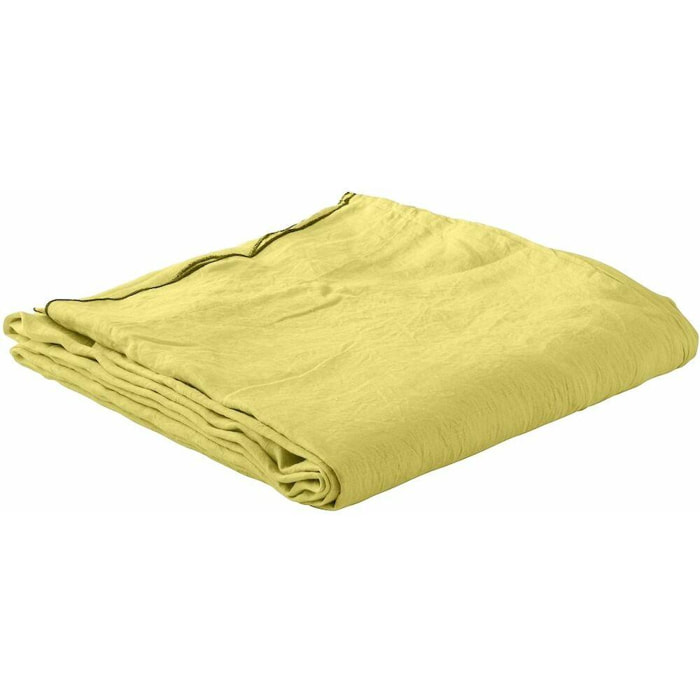 Draps plat Lin lave Vert