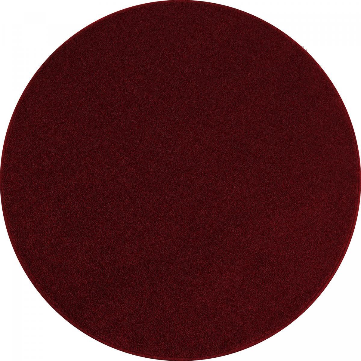 Tapis rond tissé motif uni JUFO