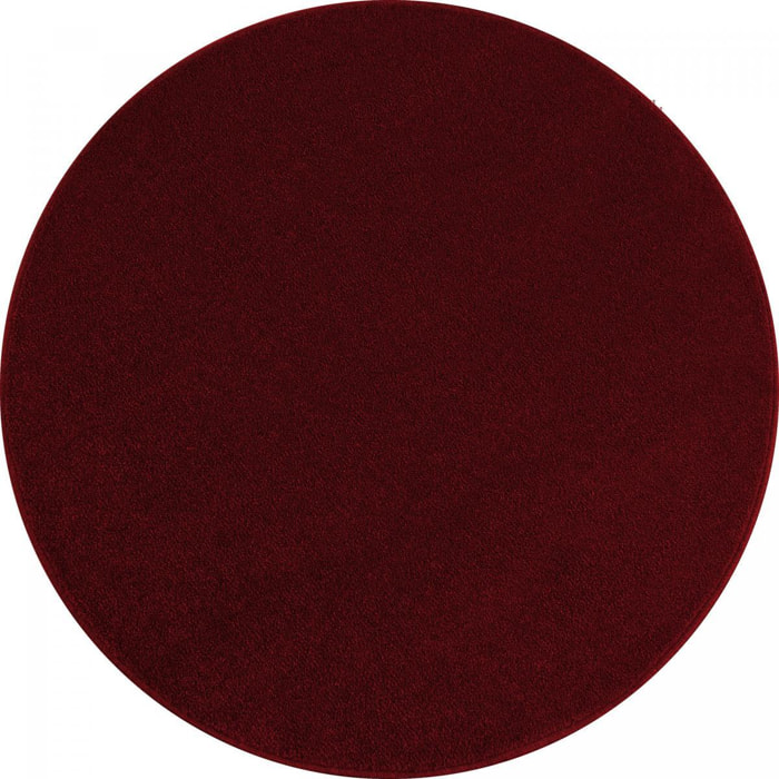 Tapis rond tissé motif uni JUFO