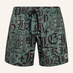 PHILIPP PLEIN Swim Trunks GOTHIC PLEIN