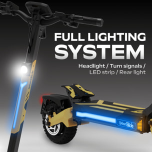 Trottinette Électrique Adulte UrbanGlide  1000GT DUO Moteur -  2800W -  Autonomie Jusqu'a 100 km - Pneu Cross 10" Tubeless - Batterie 58V/23Ah - Poids 33Kg