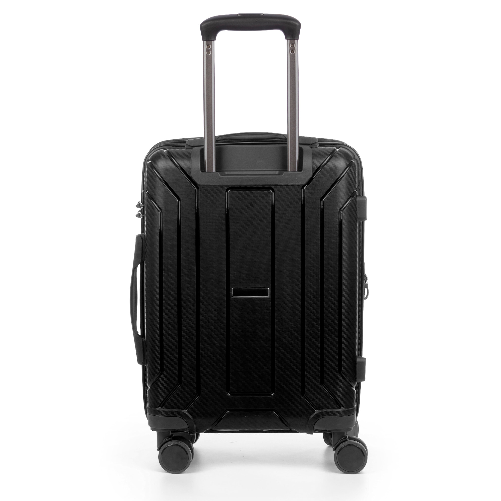 Juego de 3 maletas trolley expandibles de PP resistente a la rotura. Cerradura TSA numérica, 4 ruedas dobles giratorias 360°.