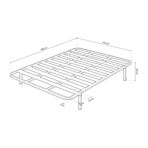 Somier láminas RX Silver - Con patas