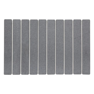Tapis de bain caillebotis en diatomite gris 59x39cm